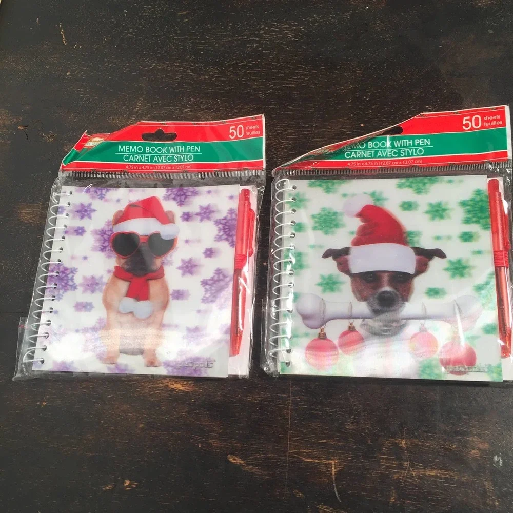 Dogs Mini Notebooks With Pens - Picture 1 of 8